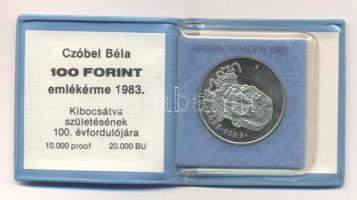 1983. 100Ft "Czóbel" T:PP Eredeti tokban, tanúsítvánnyal!