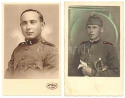 cca 1930 2db katonafotó fotólapon