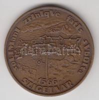 Renner Kálmán (1927-1994) 1989. "Szigetvári ostroma 1566" Br emlékérem (42,5mm) T:1