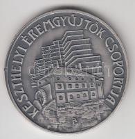 Bogár Lívia (1957-) 1982. "Éremgyűjtők Csoportja Keszthely / 20 éve város Tapolca" ezüstpatinázott emlékérem (42,5mm) T:1- ph.