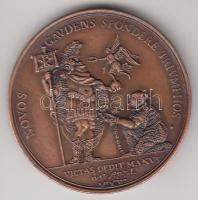 1990. "Kanizsai Vár Visszafoglalásának 300 Éves Emlékére Nagykanizsa Város Tanácsa" Br emlékérem (42,5mm) T:1