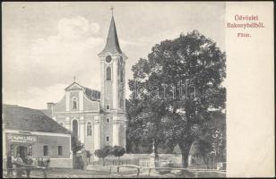 Bakonybél Főtér, Schwarz József üzlete (EB)