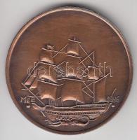 Ligeti Erika (1934-) 1986. "MÉE Budapest / Benyovszky Móric" Br emlékérem (42,5mm) T:1- k