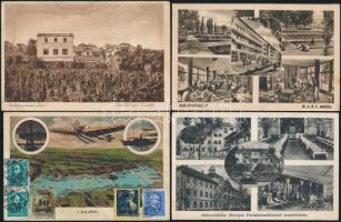 58 db régi balatoni képeslap (közte egy Buziásfürdő) több Divald & Monostory