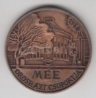 Rajki László (1939-) 1988. "MÉE Orosháza / Eötvös József" Br emlékérem (42,5mm) T:1