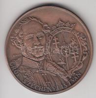 Renner Kálmán (1927-1994) / Szabó Géza (1939-) 1991. "MÉE Soproni Csoport / Gróf Széchenyi István" Br emlékérem (42,5mm) T:1-