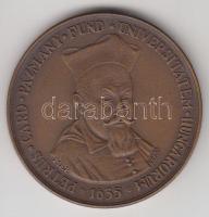 Kelemen Kristóf (1922-) 1985. "MÉE Budapest / Pázmány Péter - Eötvös Lóránd" Br emlékérem (42,5mm) T:1