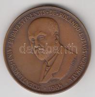 Kelemen Kristóf (1922-) 1985. "MÉE Budapest / Pázmány Péter - Eötvös Lóránd" Br emlékérem ...