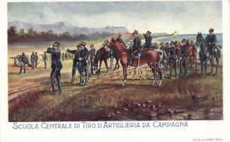 Italian military, artillery school, field practice s: Rinaldi