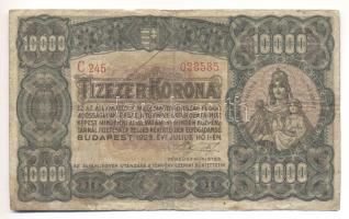 1923. 10.000K "T.W. nyomdahely jelöléssel" T:III