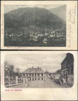 4 db régi, ausztriai és német városképes lap