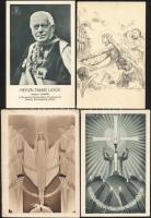 7 db régi, vallási tematikájú motívumlap