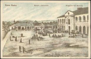 7 db régi lengyel városképes lap