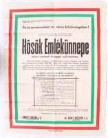 1941 Pesterzsébet katonai emlékünnep plakát 50x70 cm