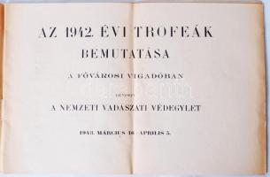 1942 Nemzeti Vadászati egylet: Trófeák bemutatása a Fővárosi vigadóban 24p