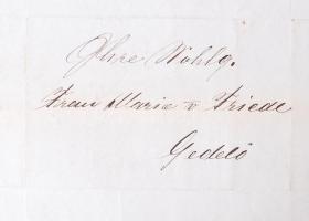 1855 Budapest V. Topits József fűszerkereskedés számla / Grocery invoice 21x26 cm