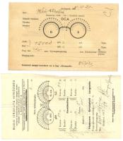 1939 Izraelita rendelőintézetek 2 db vizsgálati lap