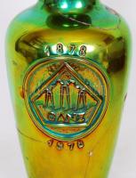 Zsolnay eozinos váza, több helyen sérült, m:28 cm