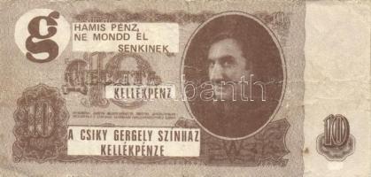 9db (8klf) színházi kellékpénz, közte 10$ "Az örökös" Sinkovits Imre - Zolnai Zs./Latinovi...