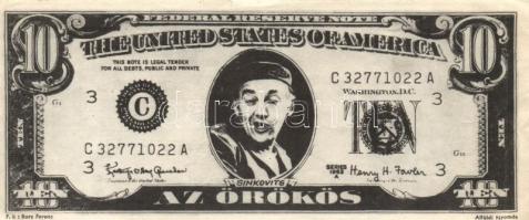 9db (8klf) színházi kellékpénz, közte 10$ "Az örökös" Sinkovits Imre - Zolnai Zs./Latinovi...
