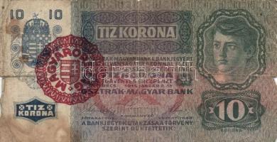 1912. 100K (4x) + 1913. 20K II. kiadás (5x) + 1914. 50K + 1915. 10K (3x) + 1918. 10.000K mindegyik b...