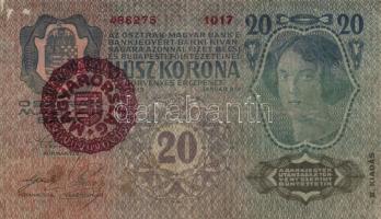 1912. 100K (4x) + 1913. 20K II. kiadás (5x) + 1914. 50K + 1915. 10K (3x) + 1918. 10.000K mindegyik b...