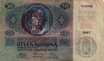 1912. 100K (4x) + 1913. 20K II. kiadás (5x) + 1914. 50K + 1915. 10K (3x) + 1918. 10.000K mindegyik b...