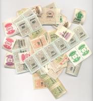 Különböző címletű adópengő bélyegek, összesen 78db!