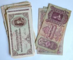 1930-1946. 1P - 100.000.000AP 58db különböző bankjegy a pengő időszakból, benne 1930. 20P T:II,II-!;...