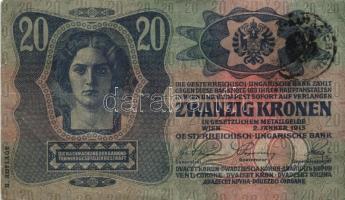 1902-1915. 10K (3x) + 20K főtípus és II. kiadás (7x) + 100K (2x) + 1000K mindegyik bankjegy fekete r...