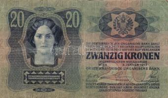 1902-1915. 10K (3x) + 20K főtípus és II. kiadás (7x) + 100K (2x) + 1000K mindegyik bankjegy fekete r...