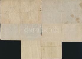 1918. 25K (5x) mindegyik 3000 feletti sorozat, hullámos (4db) és sima hátlap (1db) T:III,III-,IV