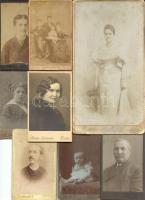 cca 1860-1900 8 db klf keményhátú fotó / vintage photos