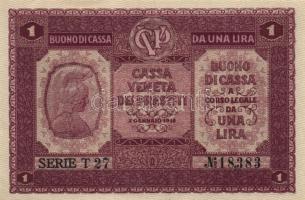 Olaszország/Velence/osztrák-magyar megszállás 1918. 5c + 10c + 50c (2x) + 1L (3x) + 2L (2x) + 10L (2...