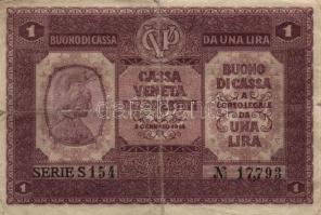 Olaszország/Velence/osztrák-magyar megszállás 1918. 5c + 10c + 50c (2x) + 1L (3x) + 2L (2x) + 10L (2...