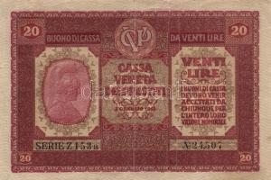 Olaszország/Velence/osztrák-magyar megszállás 1918. 5c + 10c + 50c (2x) + 1L (3x) + 2L (2x) + 10L (2...