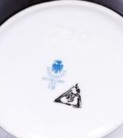 Szász Endre által tervezett Hollóházi jelzett porcelán kör alakú doboz hibátlan állapotban / Faces d...