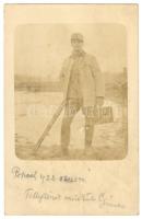 1922 Gimes Lajos festőművész saját kézzel aláírt fotólapja