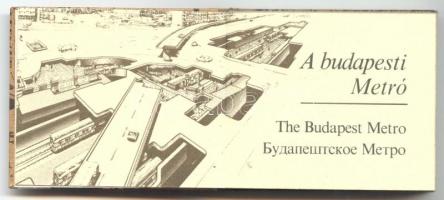 Minikönyv: A budapesti metró. Bp., é.n., Idegenforgalmi Propaganda és Kiadóvállalat. Kiadói papírköt...