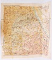 2 db turista térkép Bécsről és Hochschwab több helyen szakadt, 58×44 cm, 50×72 cm