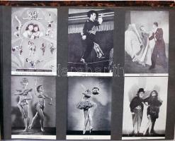 1939 Táncpalota házi készítésű album fellépők képeivel kivágásokkal és fotókkal