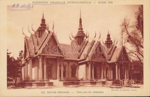 Paris International Colonial Exhibition 1931, Section Indo-China, pavilion of Cambodia