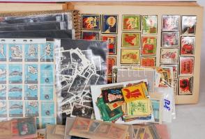 Nagy magyar gyufacímke gyűjtemény kb 4500 darab, részben albumba rendezve 950 db magyar és 130 db kü...