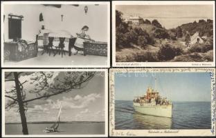 12 db régi, balatoni városképes lap