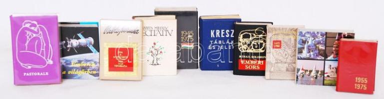 10 db vegyes minikönyv