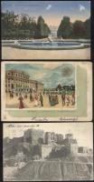 7 db régi, külföldi városképes lap
