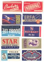 cca 1930 10 db borotvapenge / razor blades