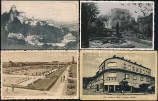 7 db régi városképes lap a történelmi Magyarország területéről