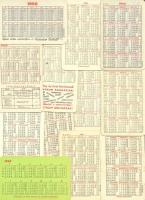 1960-1969 12 db kártyanaptár