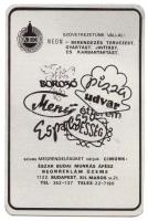 1986 ÁFÉSZ fém kártynaptár